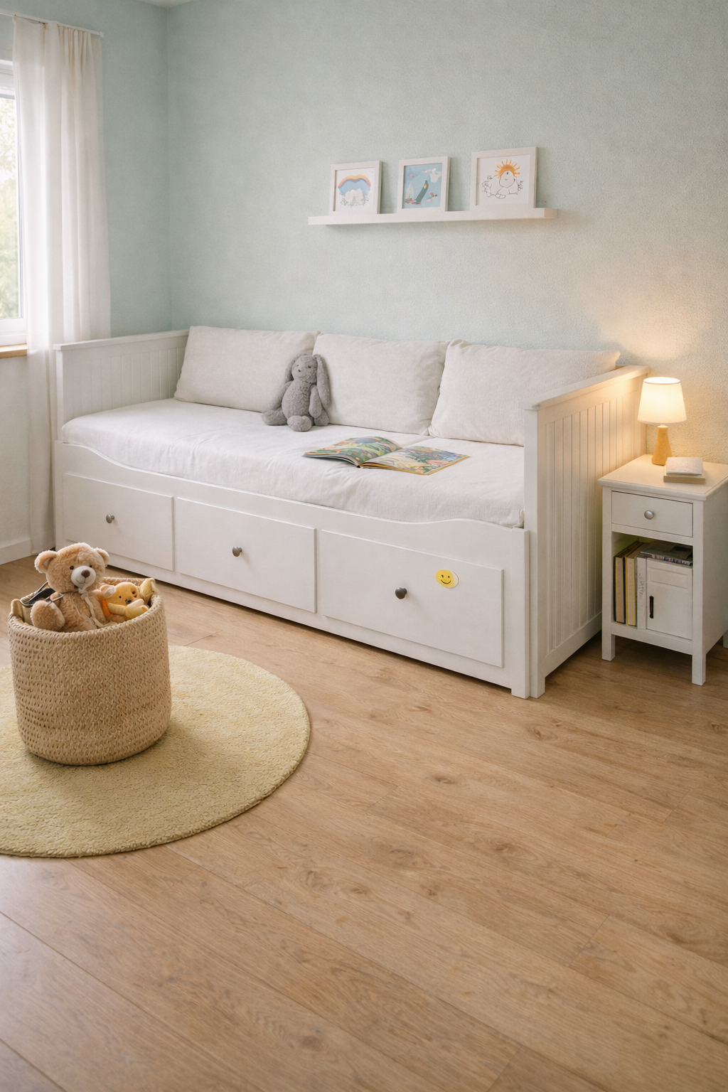 Кушетка HEMNES в детской комнате