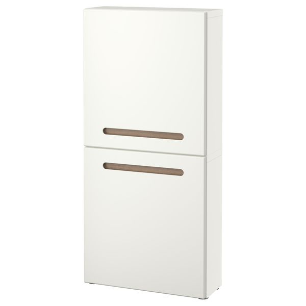 Навесной шкаф с 2 дверями БЕСТО, Марвикен белый (60x20x128 см) - фото 1