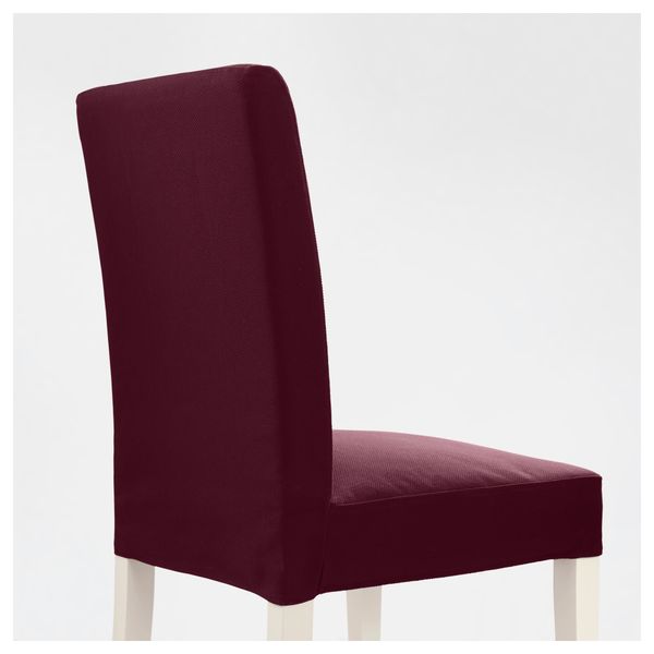 Стул ХЕНРИКСДАЛЬ, белый, Дансбу красно-сиреневый - фото 4