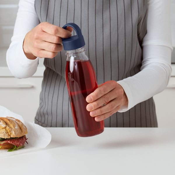 Бутылка для воды, синий 0.5 л IKEA ИКЕА/365+ 304.123.87 - фото 5