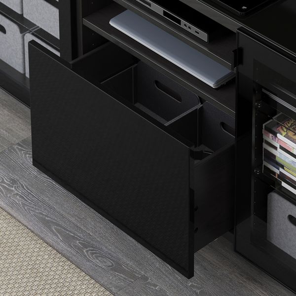 Тумба под ТВ, 180x40x74 см, черно-коричневый IKEA BESTÅ БЕСТО 891.968.00 - фото 4