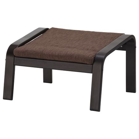 Подушка-сиденье на табурет для ног ПОЭНГ, Семла коричневый (50x55 см)