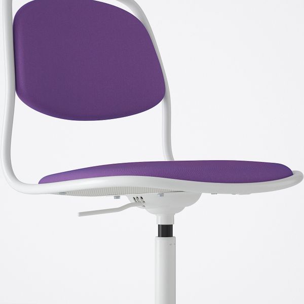 Рабочий стул, белый/Висле фиолетовый IKEA ÖRFJÄLL ОРФЬЕЛЛЬ 893.030.70 - фото 2