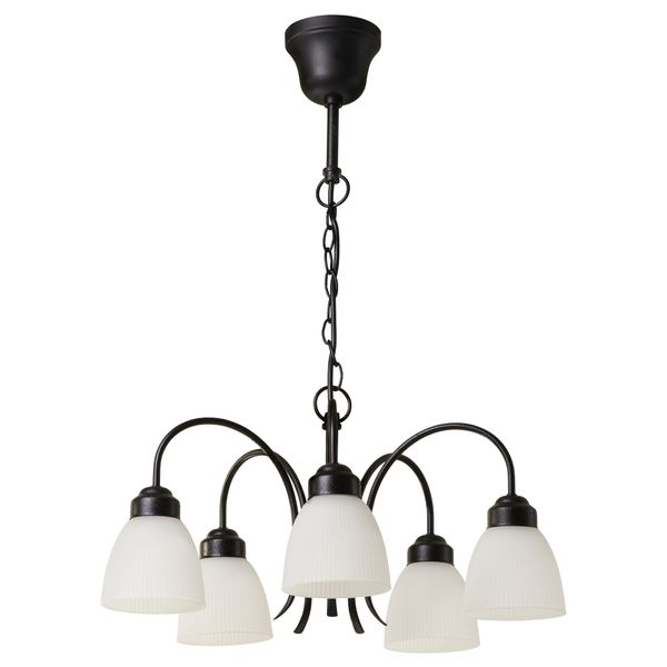 Подвесной светильник с 5 плафонами РИСМОН - схема-чертеж с размерами