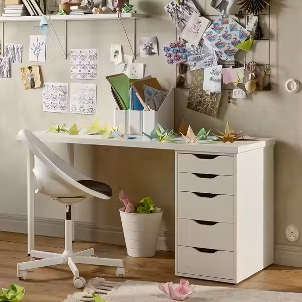 LAGKAPTEN / ALEX Письменный стол - белый 140x60 см - фото 3
