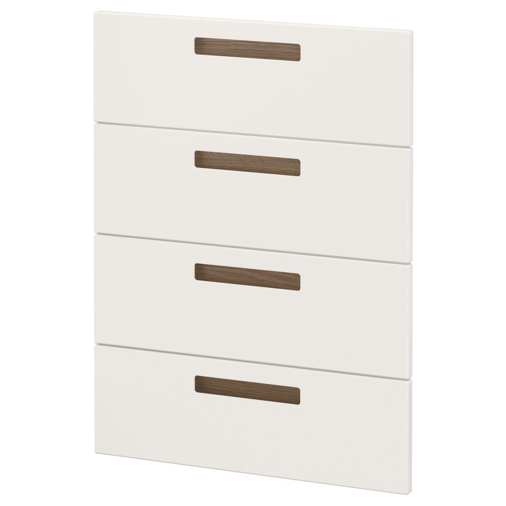 4 фронтальных панели для посудомоечной машины МЕТОД, Мэрста белый (60 см) - схема-чертеж с размерами