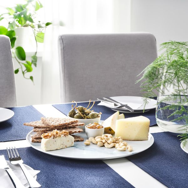 Блюдо, белый/с печатным рисунком 32 см IKEA SAMSTÄMMIG САМСТЭММИГ 204.682.52 - фото 3