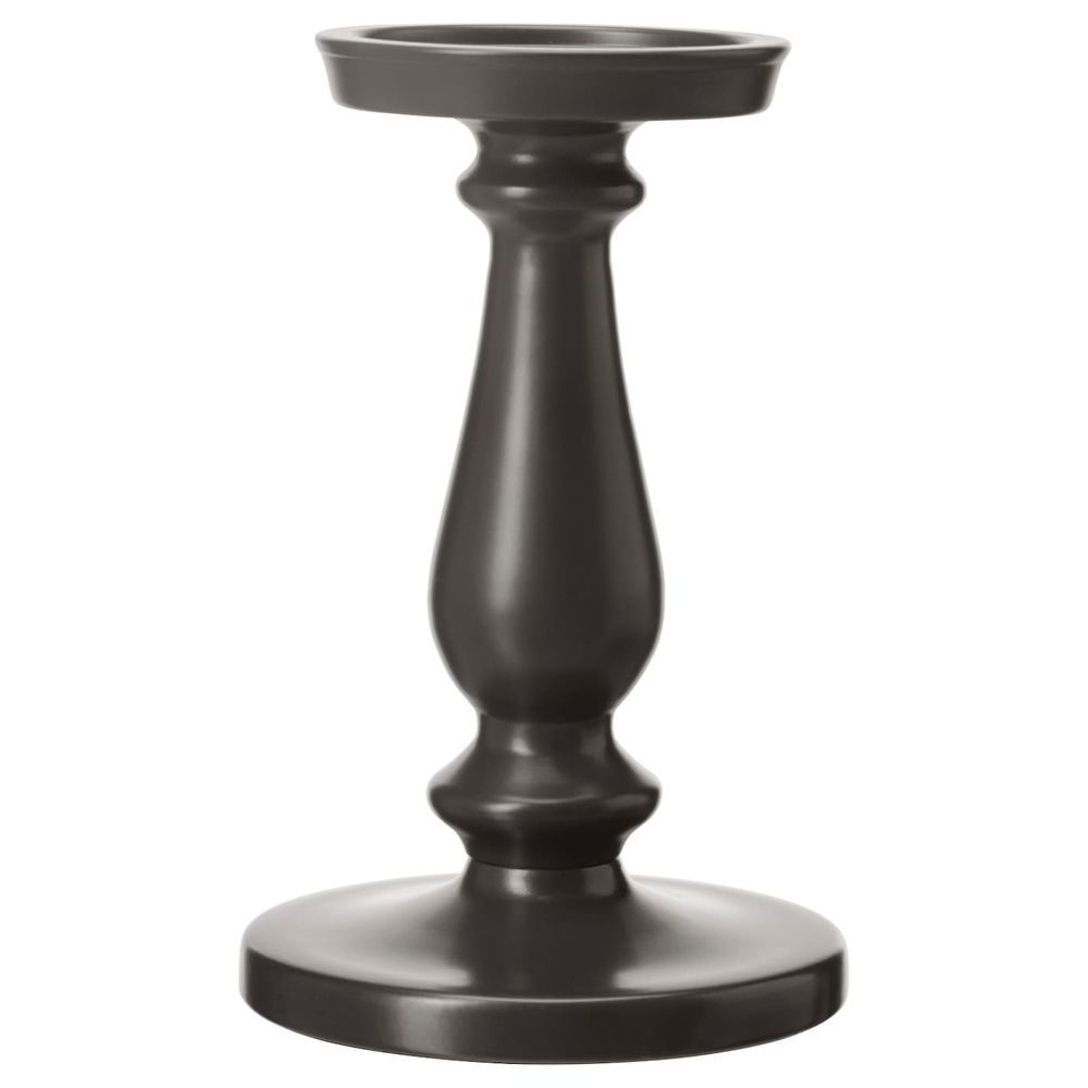 Подсвечник для формовой свечи, серый 21 см IKEA ERSÄTTA ЭРСЕТТА 903.804.49 - фото 1