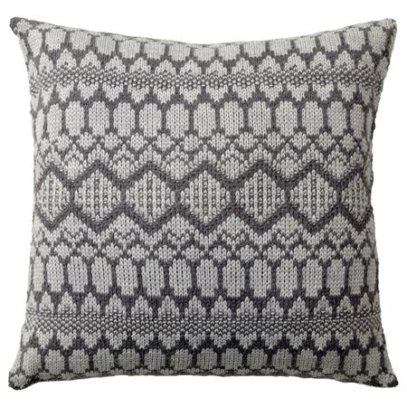 Подушка ВИНТЕР 2017, серый, вязаный (50x50 см)