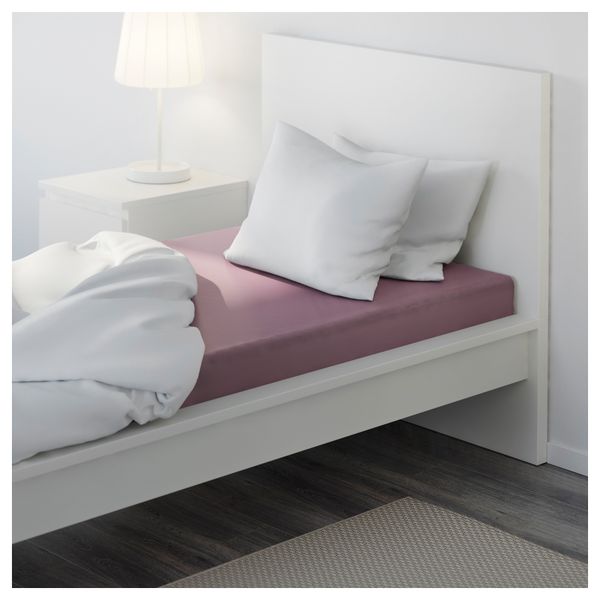 Простыня натяжная ГЭСПА, темно-сиреневый - схема-чертеж с размерами