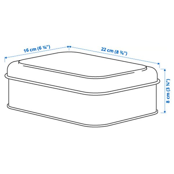 Упаковка 6 из 5 для IKEA - схема-чертеж с размерами