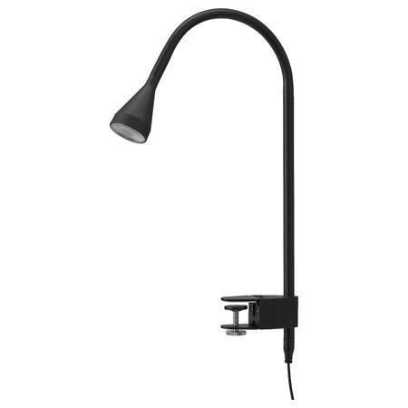 Софит настенный, с зажимом, светодиодн, черный IKEA NÄVLINGE НЭВЛИНГЕ 904.083.25