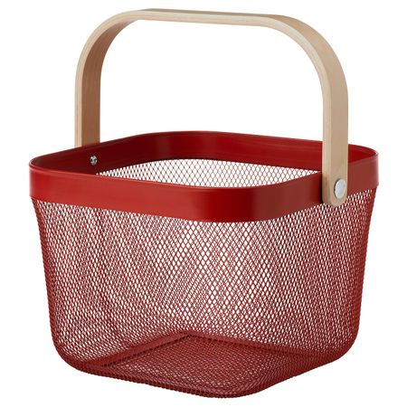 Корзина, красный 25x26x18 см IKEA RISATORP РИСАТОРП 804.108.14