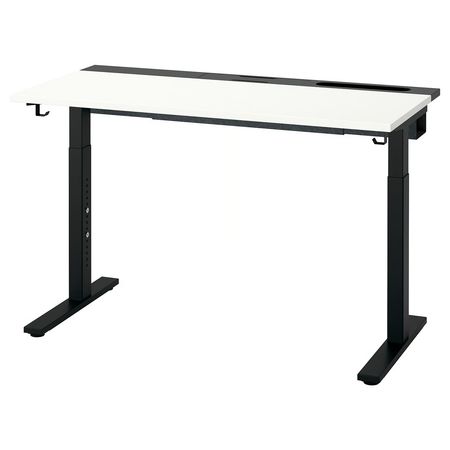 MITTZON Письменный стол - белый/чёрный 120x60 см