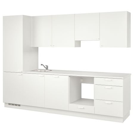 Кухня, белый, 301.5x63.5x222.5 см IKEA BEGIVENHET БЕГИВЕНХЕТ 094.374.17