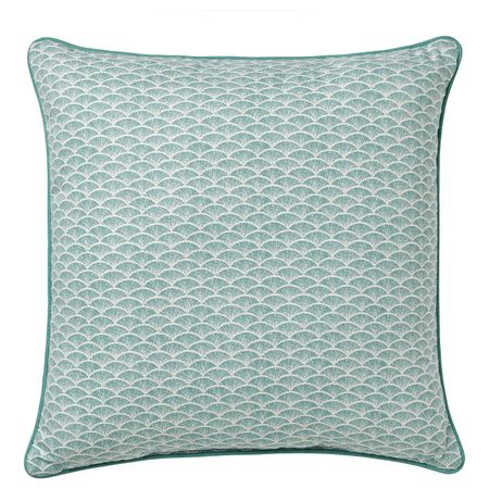Подушка, серо-бирюзовый/белый 40x40 см IKEA KASKADGRAN КАСКАДГРАН 604.866.83