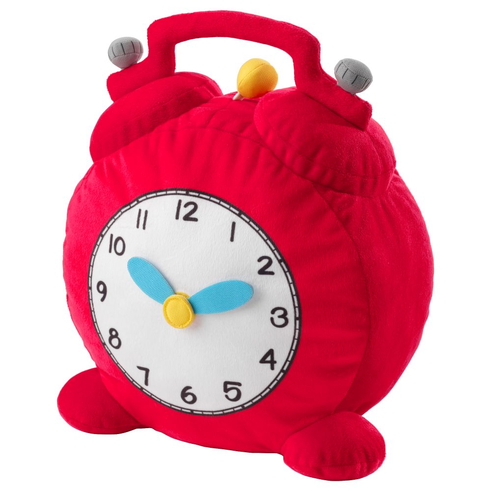 Мягкая игрушка ХЕММАХОС, часы, красный - фото 1