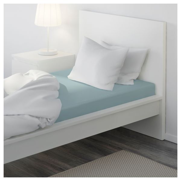 Простыня натяжная ДВАЛА, голубой - фото 3