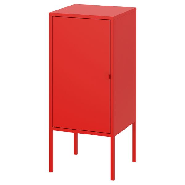 Шкаф, металлический/красный 35x60 см IKEA LIXHULT ЛИКСГУЛЬТ 603.851.27 - фото 1