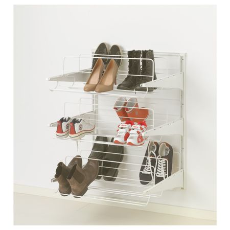 Настенная шина , модуль для/обуви, белый 65x60x84 см IKEA АЛЬГОТ 992.304.36