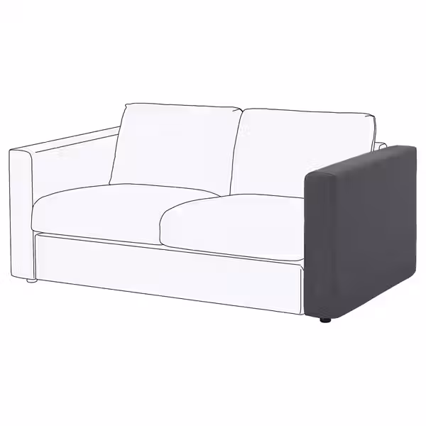 VIMLE Подлокотник - Gunnared классический серый - фото 1