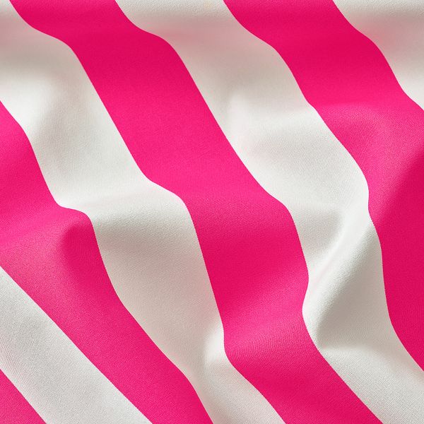 Ткань, в широкую полоску, ярко-розовый/белый, 150 см IKEA СОФИА 004.437.95 - фото 2