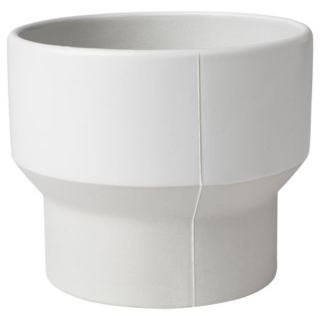 Кашпо, ручная работа белый с оттенком IKEA ХАНТВЕРК 104.499.33