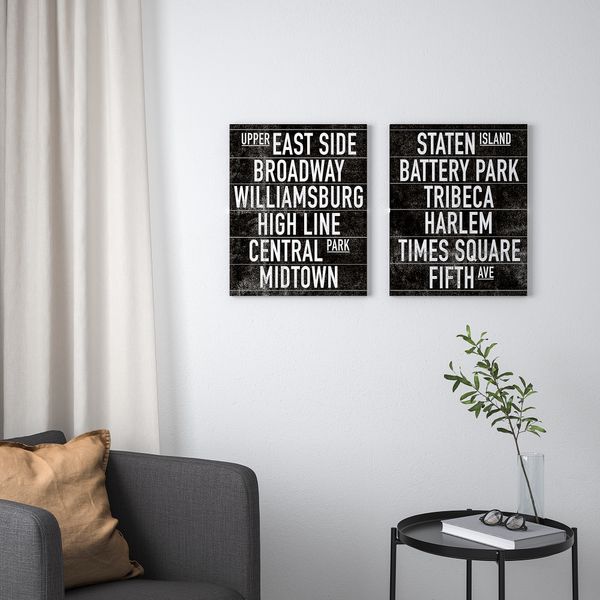 Картина, Путешествия по Нью-Йорку, 40x50 см IKEA PJÄTTERYD ПЬЕТТЕРИД 405.712.91 - фото 3