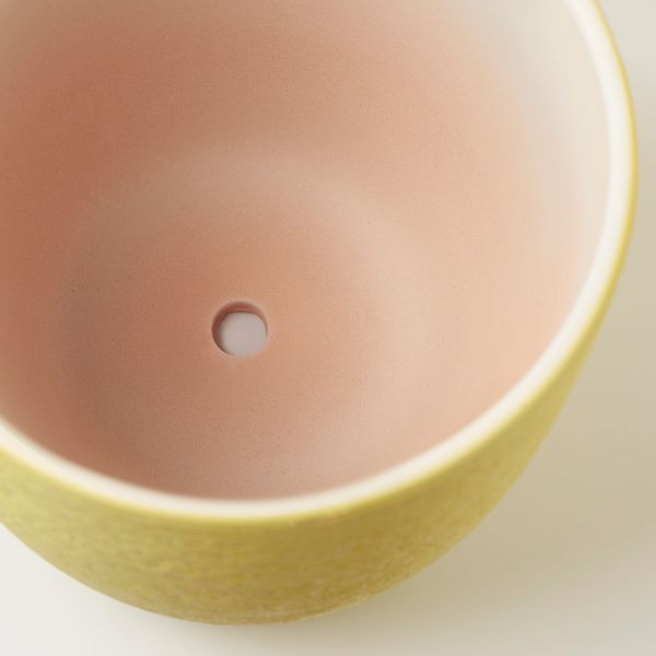 Горшок цветочный, желтый 15 см IKEA SKAKIG СКАКИГ 904.849.27 - фото 3