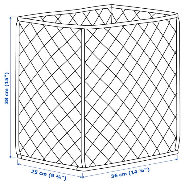 Корзина СКУББАРЕ, неокрашенный, синий (36x25x38 см) - фото 6