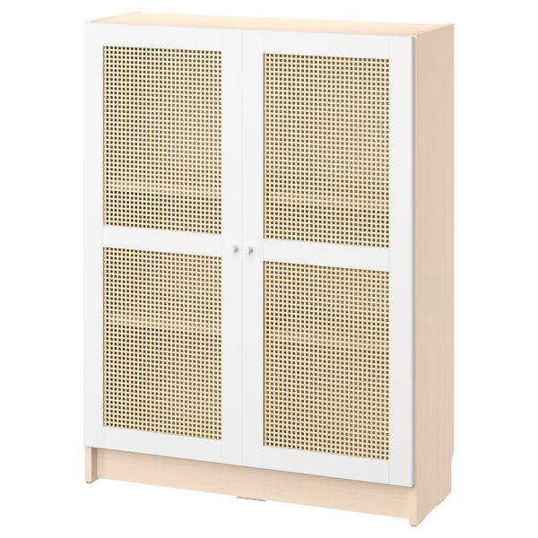 Стеллаж с дверьми, под березу, 80x30x106 см IKEA BILLY БИЛЛИ, HÖGADAL 095.623.12 - фото 1