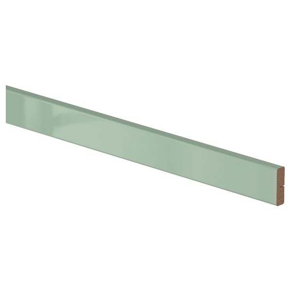 Карниз декоративный закругленный КАЛЛАРП, глянцевый светло-зеленый (221 см) - фото 1