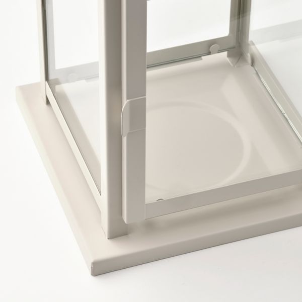 Фонарь для формов свечи, для дома, улицы, 28 см, бежевый IKEA BORRBY БОРБЮ 505.425.33 - схема-чертеж с размерами