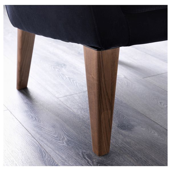 Кресло c высокой спинкой СТОКГОЛЬМ, Сандбакка черный - схема-чертеж с размерами