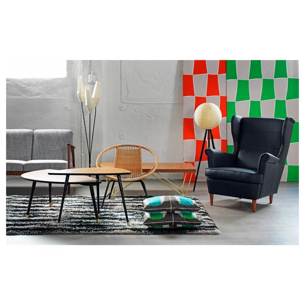 Журнальный стол, 106x55x42 см, классический коричневый IKEA LÖVBACKEN ЛЁВБАККЕН 702.827.94 - схема-чертеж с размерами