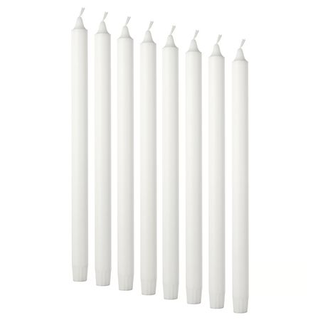 JUBLA Неароматическая свеча - белый 35 см