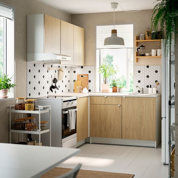 KNOXHULT Угловая кухня - под дуб - фото 2