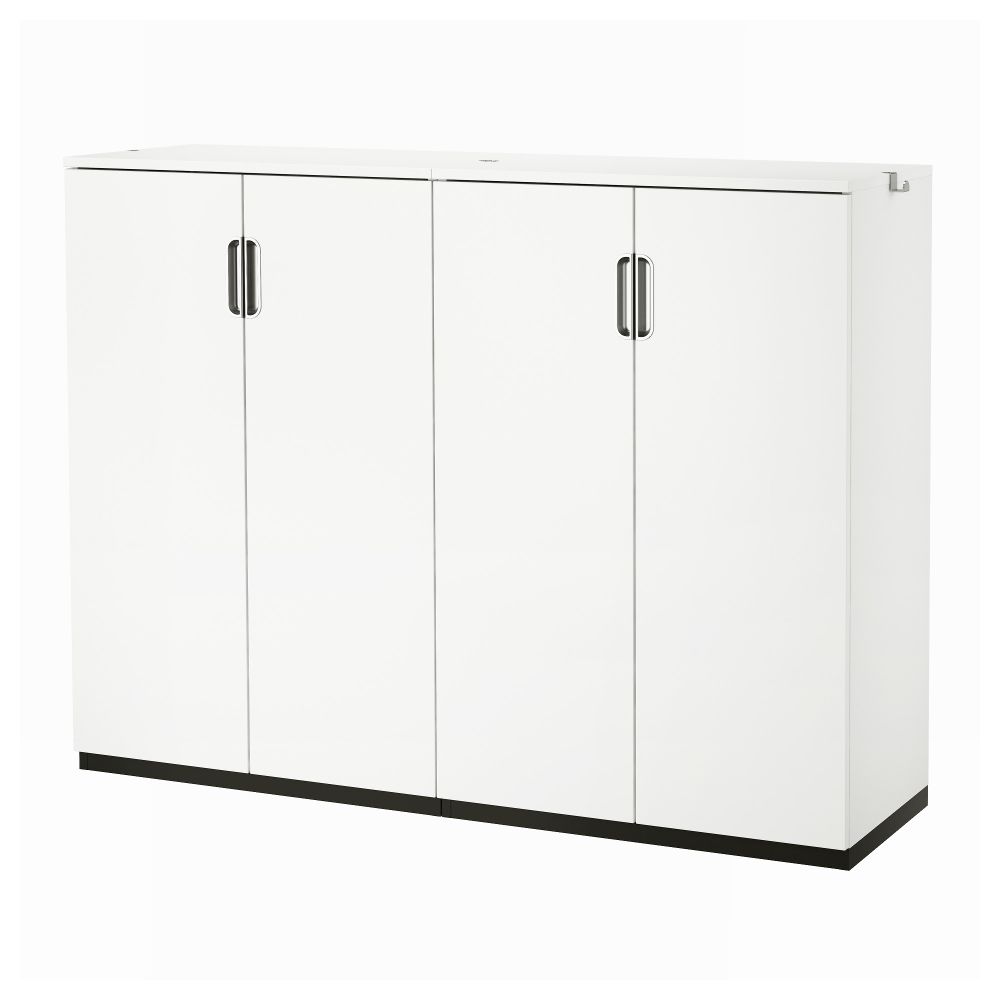 Комбинация для хранения с дверцами ГАЛАНТ, белый (160x120 см) - фото 1