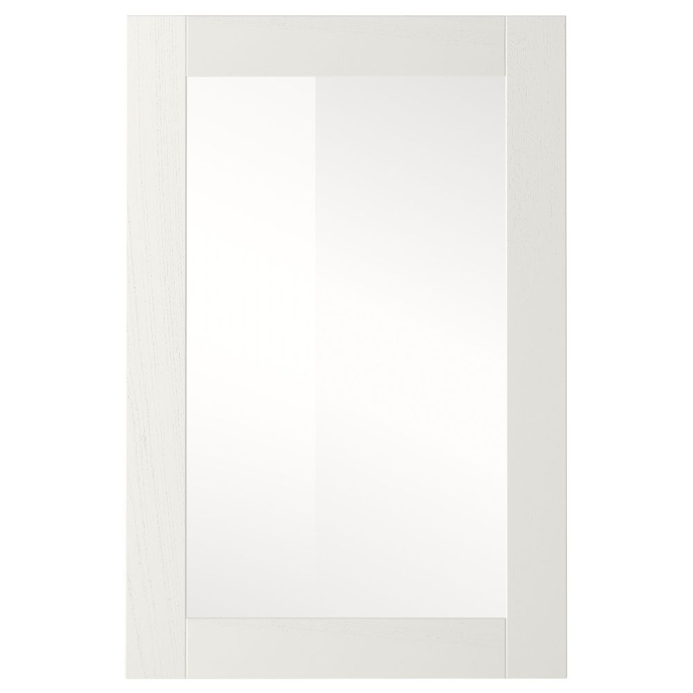 Стеклянная дверь РОСДАЛЬ, белый ясень - схема-чертеж с размерами