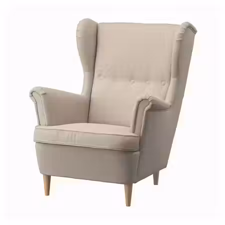 STRANDMON Кресло с подголовником - Kelinge бежевый