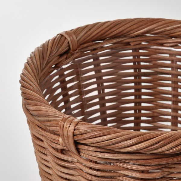 Кашпо, ротанг 15 см IKEA KAKTUSFIKON КАКТУСФИКОН 904.968.69 - схема-чертеж с размерами