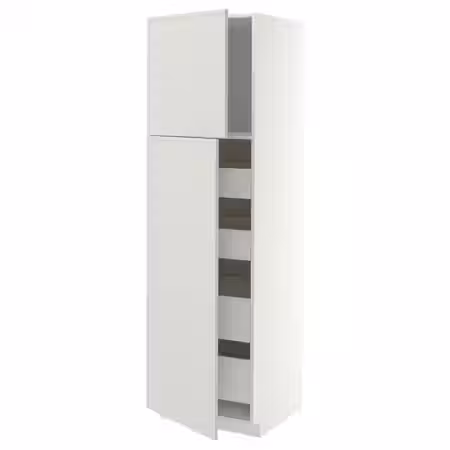 METOD / MAXIMERA Высокий шкаф/2дверцы/4ящика