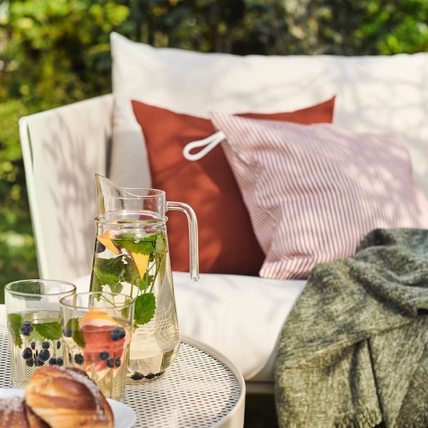 Чехол на подушку, для/дома/улицы, красный/полоска 50x50 см IKEA GULLBERGSÖ ГУЛЛБЕРГСЁ 905.122.99 - фото 5