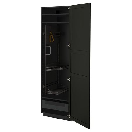 METOD / KNIVSHULT Высокий шкаф с отд д/акс д/уборки