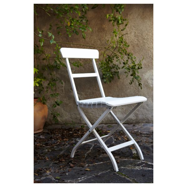 Садовый стул, складной белый IKEA MÄLARÖ МЭЛАРО 903.761.50 - фото 2