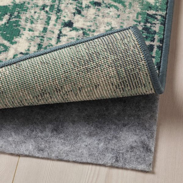 Ковер, короткий ворс, зеленый 133x195 см IKEA VONSBÄK ВОНСБЭК 904.500.36 - схема-чертеж с размерами