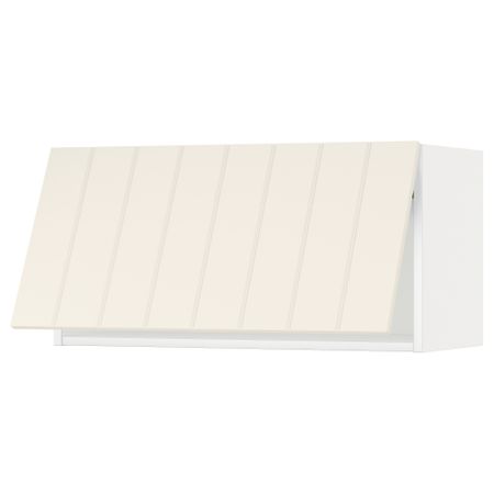Горизонтальный навесной шкаф МЕТОД, белый, Хитарп белый с оттенком