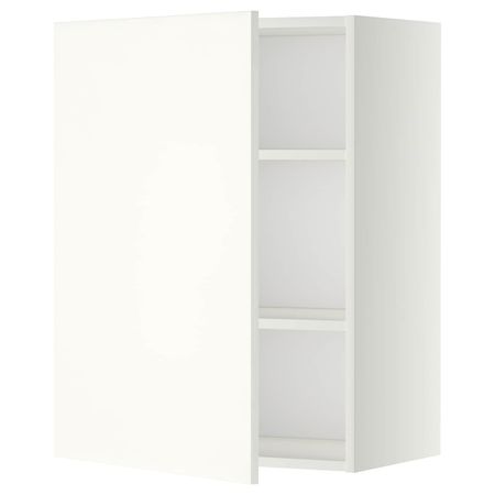 Шкаф навесной с полкой, белый/Хэггеби белый 60x80 см IKEA METOD МЕТОД 992.262.55