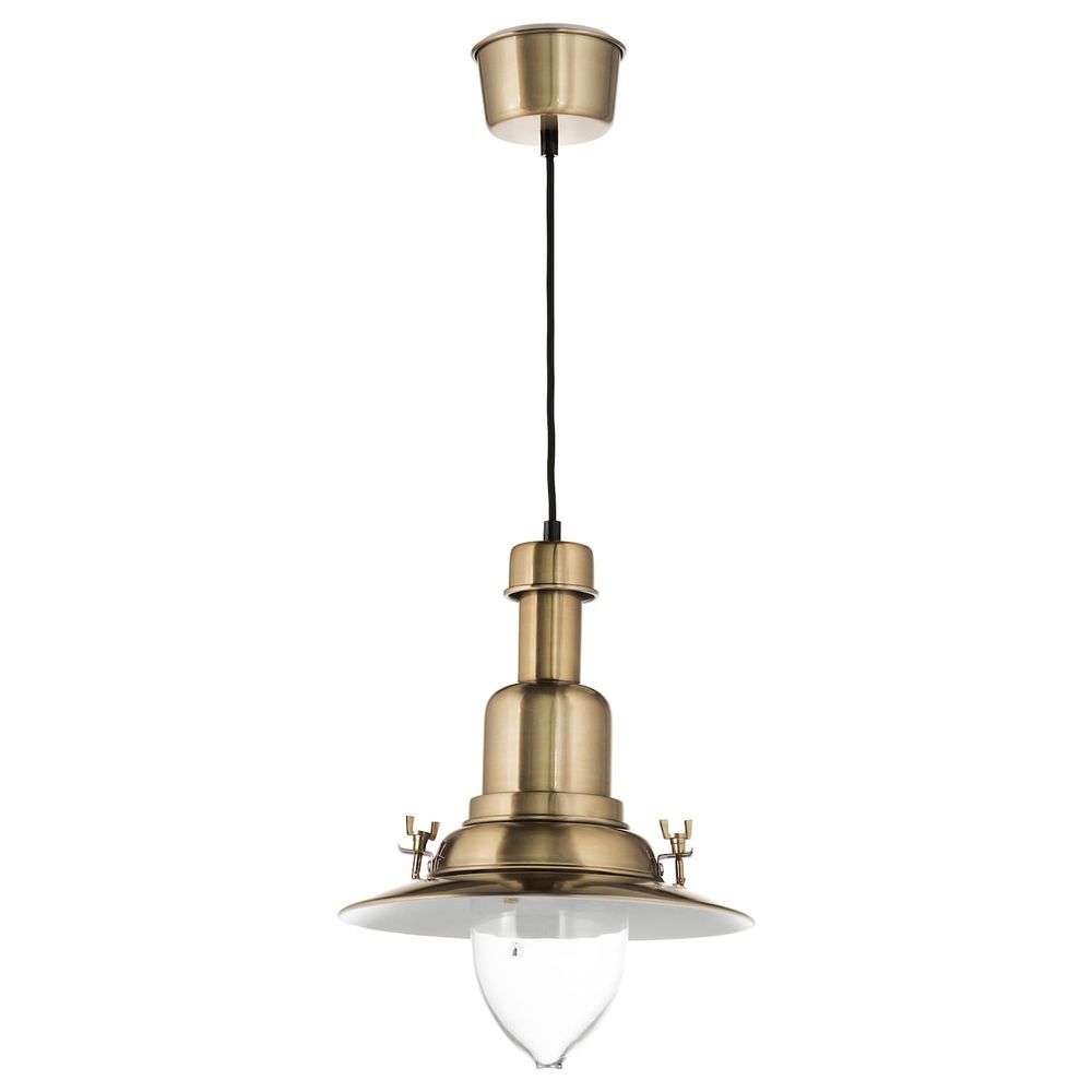 Подвесной светильник, желтая медь IKEA ОТТАВА 303.943.74 - фото 1