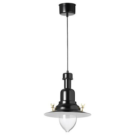 Подвесной светильник, черный IKEA OTTAVA ОТТАВА 903.647.84